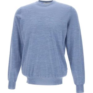 Filippo De Laurentiis, Heren, Truien, Blauw, Maat: S Wol,