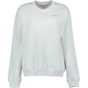 Off White, Dames, Sweatshirts & Hoodies, Wit, Maat: S Katoen,