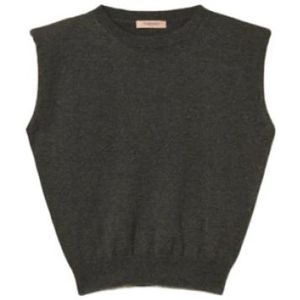 Twinset, Dames, Truien, Grijs, Maat: XS Leer,