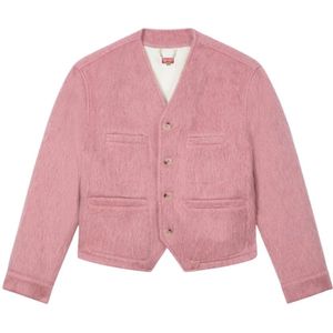 Kenzo, Dames, Jassen, Roze, Maat: L Wol,