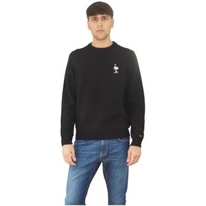 Sun68, Heren, Truien, Zwart, Maat: S Wol,