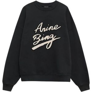 Anine Bing, Dames, Sweatshirts & Hoodies, Zwart, Maat: XS
