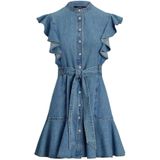 Ralph Lauren, Dames, Jurken, Blauw, Maat: S Denim,