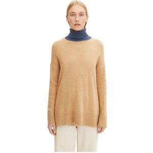 Tom Tailor, Dames, Truien, Beige, Maat: S Katoen,