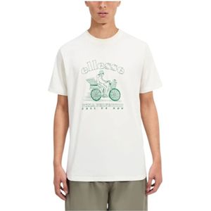 Ellesse, Heren, Tops, Wit, Maat: XL Katoen,