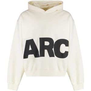 B1Archive, Heren, Sweatshirts & Hoodies, Wit, Maat: S Katoen,