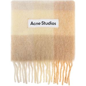 Acne Studios, unisex, Accessoires, Beige, Maat: ONE Size Wol,
