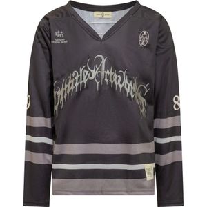 Untitled Artworks, Heren, Tops, Zwart, Maat: XS Leer,