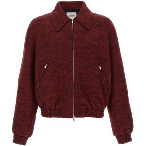 Jil Sander, Heren, Jassen, Rood, Maat: XS Wol,