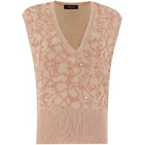 Fabiana Filippi, Dames, Truien, Beige, Maat: M Katoen,