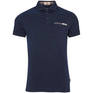 Barbour, Heren, Tops, Blauw, Maat: S Katoen,