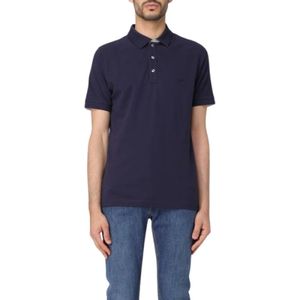 Fay, Heren, Tops, Blauw, Maat: S Katoen,