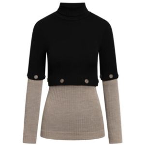 TOOche, Dames, Truien, Zwart, Maat: M Zijde,