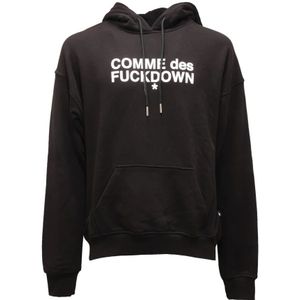 Comme des Fkdown, Heren, Sweatshirts & Hoodies, Zwart, Maat: 2XS Fleece,