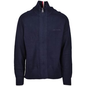 Tommy Hilfiger, Heren, Truien, Blauw, Maat: 2XL Katoen,