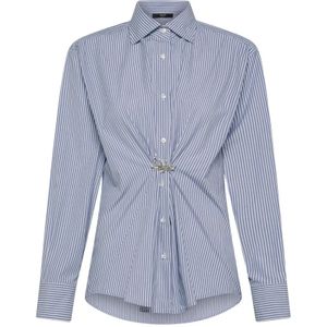 Seventy, Dames, Blouses & Shirts, Blauw, Maat: L