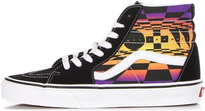 Vans - Hoge Top Grafische Check Sneaker - Veelkleurig - Suède - Heren