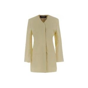 Jacquemus Cubo Jurk van Viscose , Yellow , Dames , Maat: M