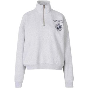 Sporty & Rich, Dames, Sweatshirts & Hoodies, Grijs, Maat: L Katoen,