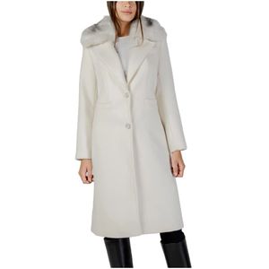 Guess - Karole FUR Collar Coat W5Bl 19 W2642 - Jas - Wit - Dames