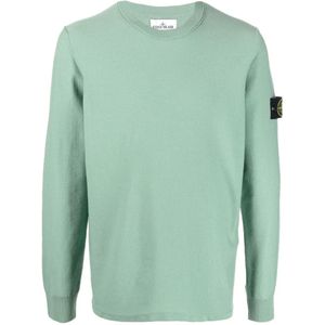 Stone Island, Heren, Truien, Groen, Maat: 2XL Wol,