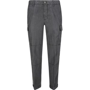 Eleventy, Heren, Broeken, Zwart, Maat: W30 Katoen,