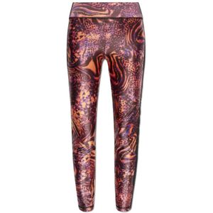 Versace Jeans Couture, Dames, Broeken, Veelkleurig, Maat: M Polyamide,