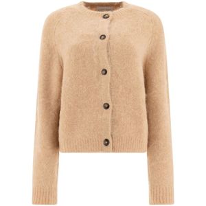 Loulou Studio, Dames, Truien, Beige, Maat: M Spandex,