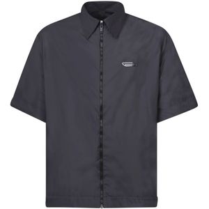 Givenchy, Heren, Overhemden, Zwart, Maat: 2XL Katoen,