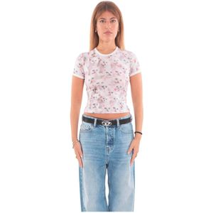 Diesel, Dames, Tops, Veelkleurig, Maat: L Jersey,