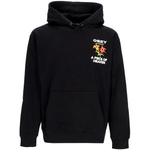 Obey, Heren, Sweatshirts & Hoodies, Zwart, Maat: S Fleece,