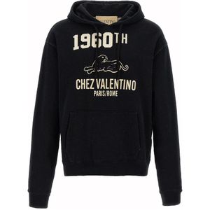 Valentino - Zwarte Sweatshirt Aw 25 - Hoodie - Heren - Katoen