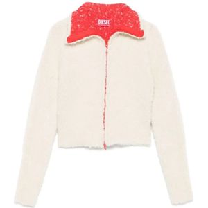 Diesel, Dames, Truien, Wit, Maat: S
