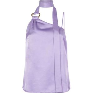 Dante 6, Dames, Tops, Paars, Maat: S Satijn,