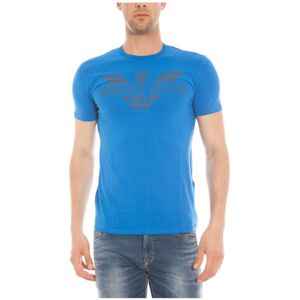 Armani Jeans, Heren, Sweatshirts & Hoodies, Blauw, Maat: L Katoen,