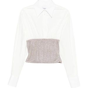 Giuseppe Di Morabito, Dames, Blouses & Shirts, Wit, Maat: 2XS