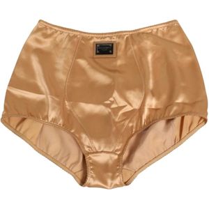 Dolce & Gabbana, Dames, Ondergoed, Bruin, Maat: S Zijde,