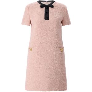 Valentino, Dames, Jurken, Roze, Maat: S Wol,
