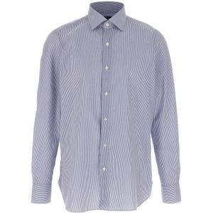 Finamore, Heren, Overhemden, Veelkleurig, Maat: XL Katoen,