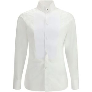 Tom Ford, Heren, Overhemden, Wit, Maat: XL Voile,