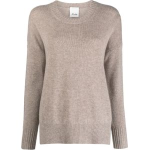 Allude, Dames, Truien, Bruin, Maat: S Wol,