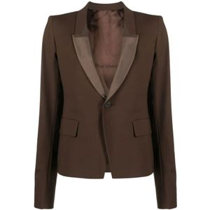 Rick Owens, Dames, Jassen, Bruin, Maat: XS Katoen,