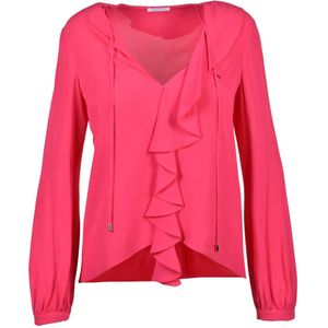 Patrizia Pepe, Dames, Blouses & Shirts, Roze, Maat: XS Viscose,