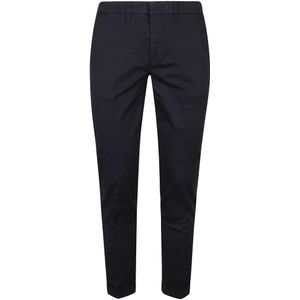 Fay, Heren, Broeken, Blauw, Maat: W32 Katoen,