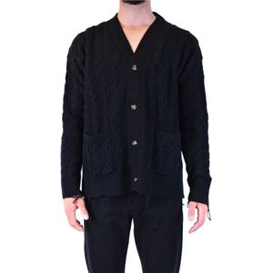 Laneus, Heren, Truien, Zwart, Maat: L Wol,