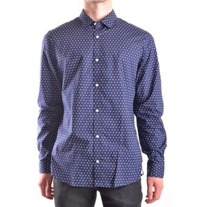 Michael Kors, Heren, Overhemden, Blauw, Maat: 2XL