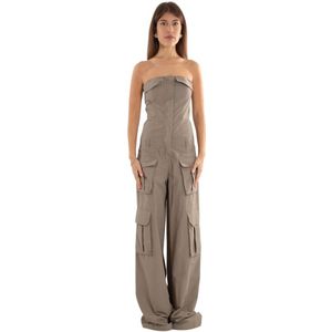 Aniye By, Dames, Jumpsuits & Playsuits, Grijs, Maat: M