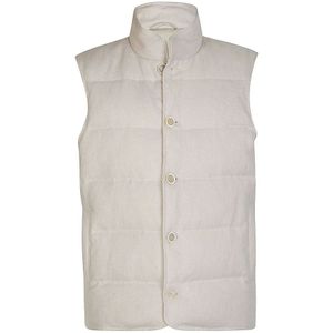 Eleventy, Heren, Jassen, Beige, Maat: 2XL Linnen,