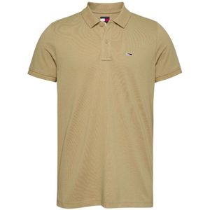 Tommy Jeans, Heren, Tops, Beige, Maat: XS Katoen,