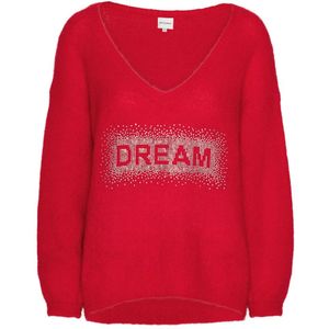 Americandreams, Dames, Truien, Rood, Maat: M Wol,